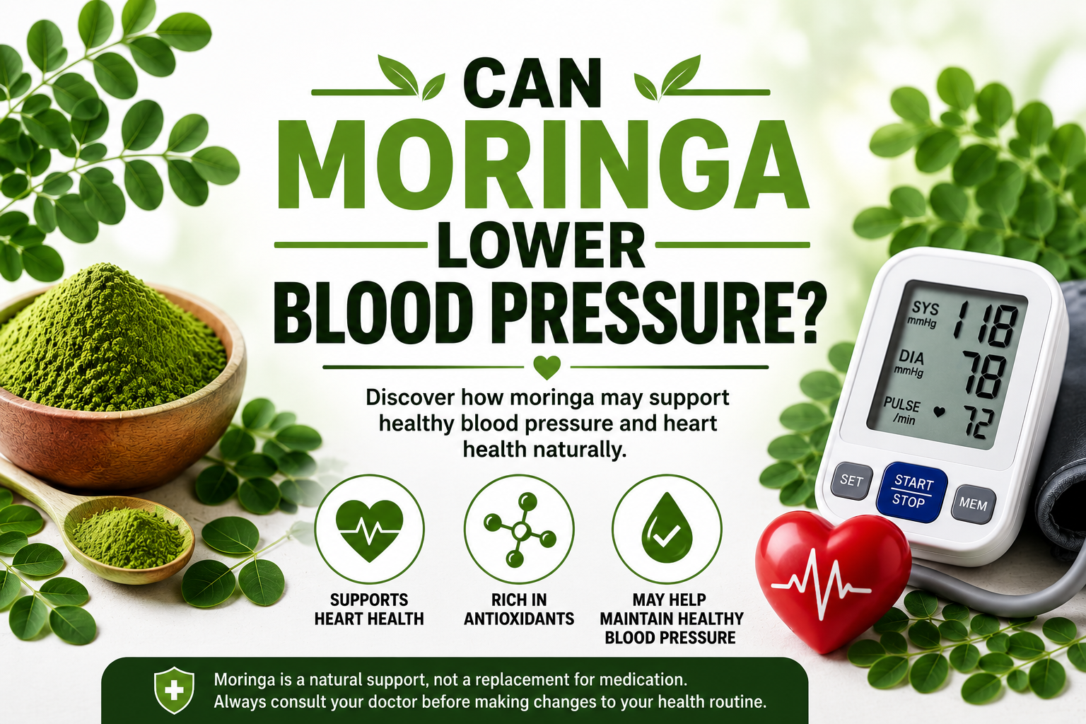 can moringa lower blood pressure?