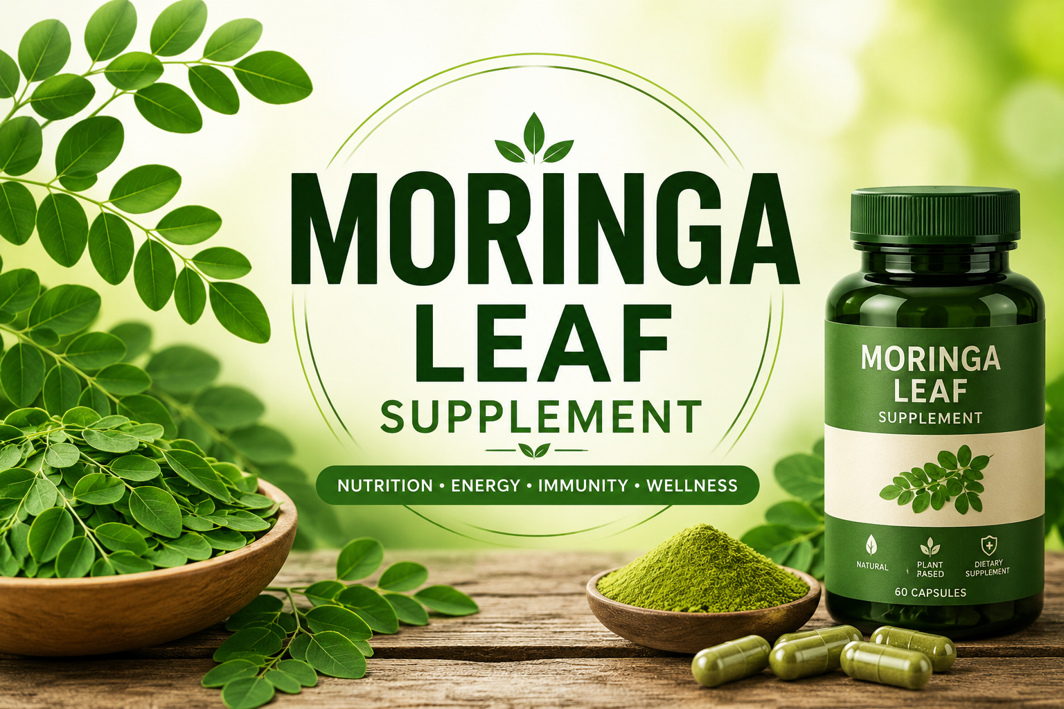 Moringa leaf supplement